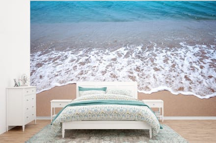 Behang - Fotobehang Water - Golf - Strand - Breedte 320 cm x hoogte 240 cm