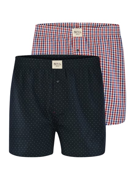 Phil & Co 6-Pack Wijde Boxershorts Heren D626 Multipack - Maat M