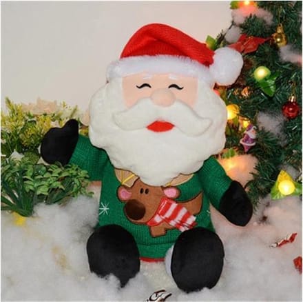 Kerstman pop met rits 50cm