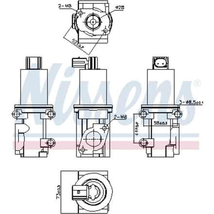 EGR-klep NISSENS 98185