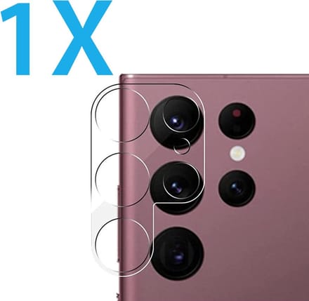 Camera lens Protector 1x Geschikt voor: Samsung Galaxy S23 Ultra - screen protector - glas - bescherm je camera - beschermglas - Transparant