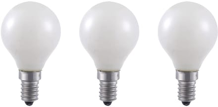 SPL E14 LED Lamp 4W Dimbaar - CRI 93 - Opaal - Extra Warm Wit - 2500K - LED Filament Globe G45 - Vervangt 25W - 3 Stuks