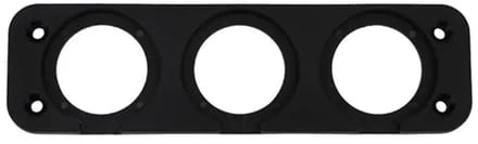 Montageplaat 3 Gaten - Inbouw - Drievoudig - Geschikt voor USB stopcontact/Voltmeter