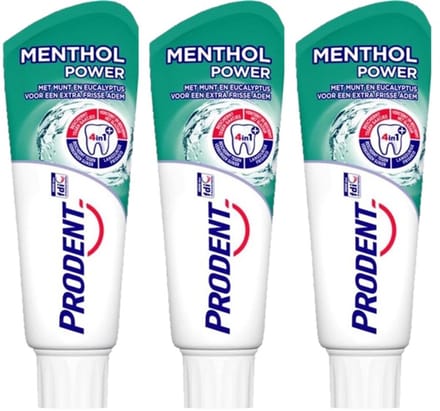 Prodent Tandpasta - Menthol Power - 3 x 75 ml - Voordeelverpakking