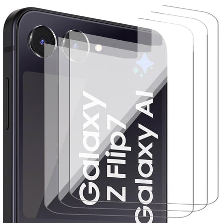 Screenprotector geschikt voor Samsung Galaxy Z Flip 7 - 3x Glas Screen Protector