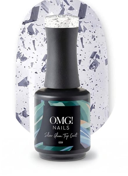 Limea OMG Gellak 059 Silver Glam Top Coat 15ml - OMG nails