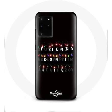 Coque pour Samsung Galaxy S11 Plus Stranger Things Affiche Friends Don't Lie Joyeux noël