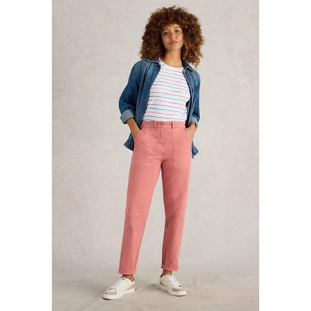 White Stuff Twister Chino Trouser Mid Red Taglia: 6 REGULAR | Pantaloni chino Outlet | Donna | Rosso