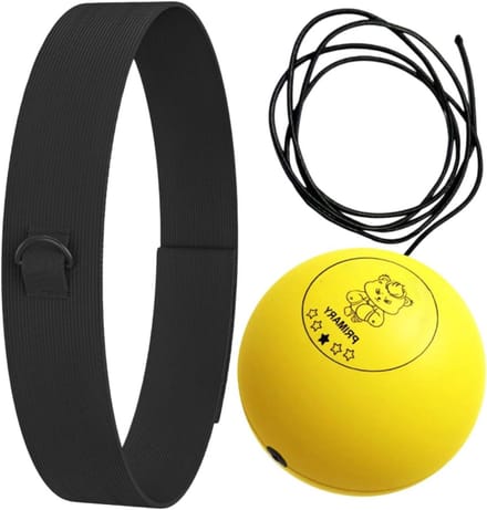 Boksen Reflex Bal - Boks Trainingstool - Verbeter Reflexen - Hoofdband Inbegrepen - 3 Maten Ballen - Geel