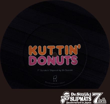 Dr. Suzuki 7" Kuttin Donuts Slipmat schwarz - Slipmat voor draaitafels