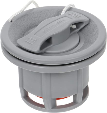 Kajak Luchtklep Adapter - Opblaasventiel Dop - Watersport Accessoire - 8-Gats Hogedrukontwerp - 4 Stuks - Grijs