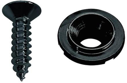 Boston SH-4-B Snaaretainer - Buttonmodel, 10mm, Zwart