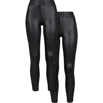 Legging synthetisch leer voor dames Urban Classics (x2)
