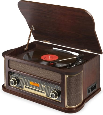 Platenspeler met Cd Speler - Platenspeler - Cd Speler - Inclusief DAB+ - Inclusief Bluetooth