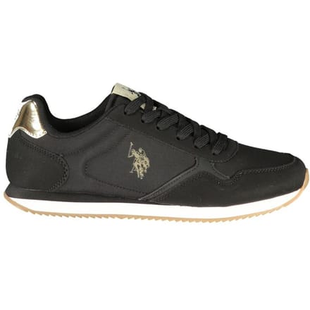 U.S. POLO ASSN. Zwarte Polyurethaan Dames Sneaker
