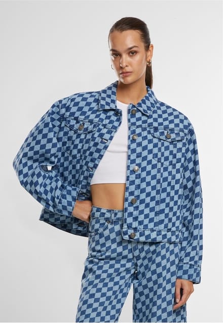 Urban Classics - 80‘s Oversized Laser Printed Spijkerjas - XL - Blauw