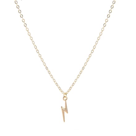 Goudkleurige ketting met Bliksemschicht
