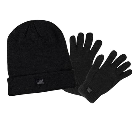 Thermo handschoen/muts - Set - Antraciet - S/M