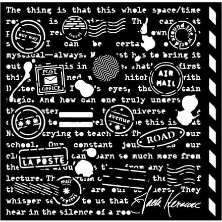 Sjabloon "Shabby Rose - Writings"