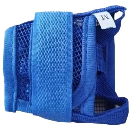 Masque réglable pour chien de compagnie Bark Bite Mesh Mouth Museau Toilettage Anti Stop Chewing XL bleu