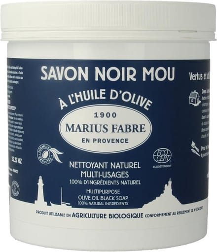 Marius Fabre Savon noir lavoir zwarte zeep pot 1 Kilogram