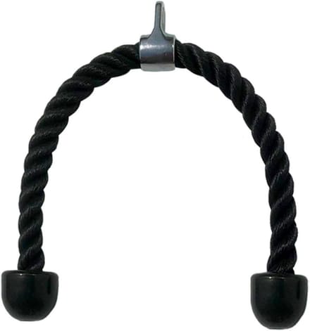 Verstelbare Triceps Touw voor Krachttraining | Nylon Sporttouw met Antislip Handvatten