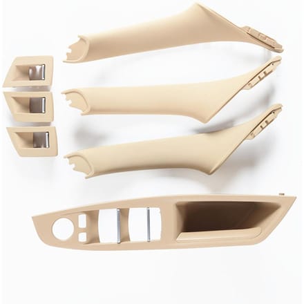 RHD Rechts Driver Auto-interieur Deurklink Armsteun Panel Pull Trim Cover Set Voor BMW 5 Serie 2010-2016 beige