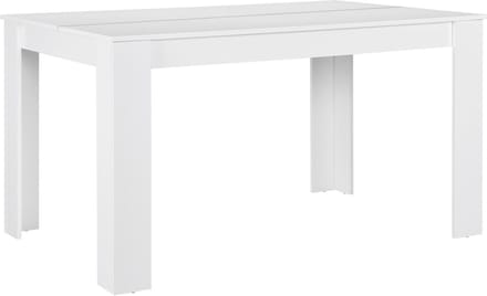Eettafel Nora landelijke stijl 140x90x77 cm wit