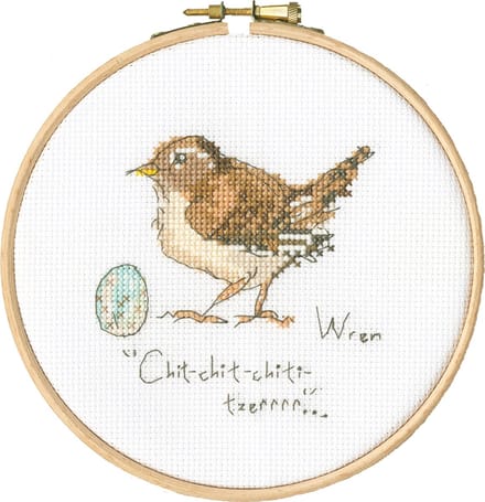 Bothy Threads Madeleine Floyd Little Wren borduurpakket incl. borduurring