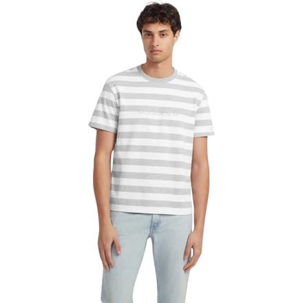 Gestreept T-shirt met logo Guess