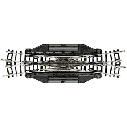 22246 N Fleischmann rails (zonder ballastbed) Engels wissel, Elektrisch 129.8 mm 15 ° 1 stuk(s)