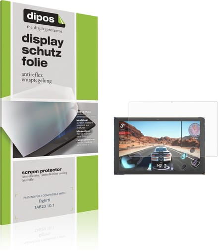 dipos – 2x Matte Beschermfolie geschikt voor Dghrti TAB20 10.1 | Krasbestendige & antireflecterende Screenprotector Ultra-Thin