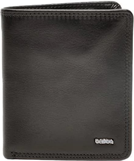 Berba | Soft | Herenportemonnee | 3 pasjes | RFID | Zwart | Leer