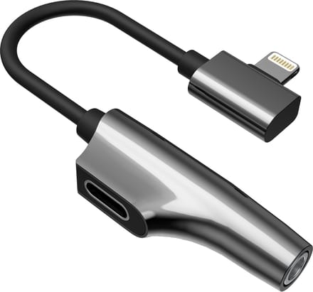 Rixus - Splitter - Adapter Oplaad- en Audio AUX JACK kabel voor Lightning