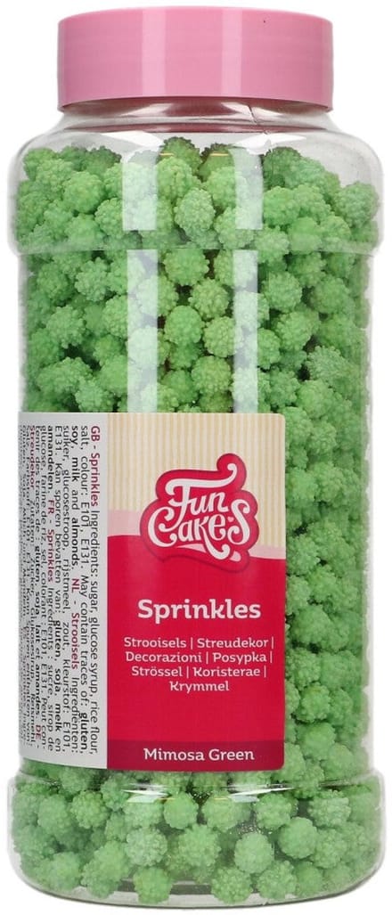 FunCakes Suikerdecoraties - Mimosa - Groen - 500g - Eetbare Taartdecoratie