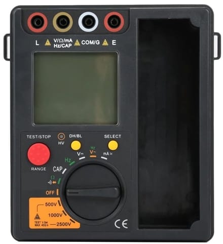Digitale Tester - Multimeter Isolatie Meter - Elektrische Metingen - Twee Functies - Compact Formaat - Zwart