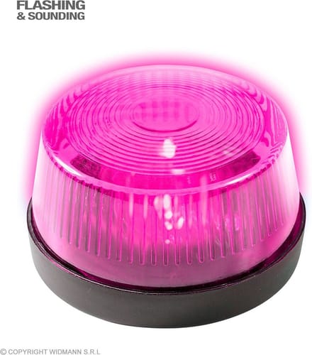 Zwaailicht met sirene roze