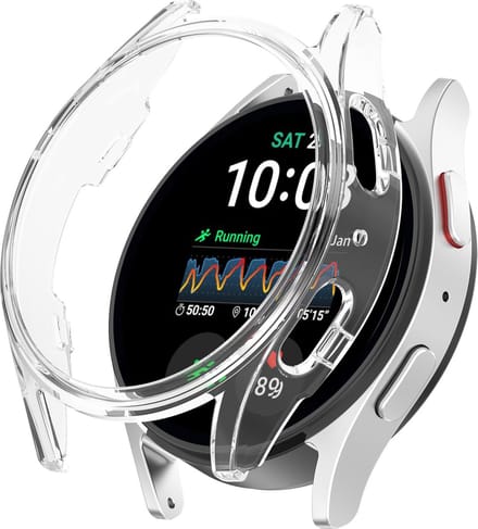 Strap-it PC hard case hoesje - geschikt voor de Samsung Galaxy Watch 7 40mm (transparant)