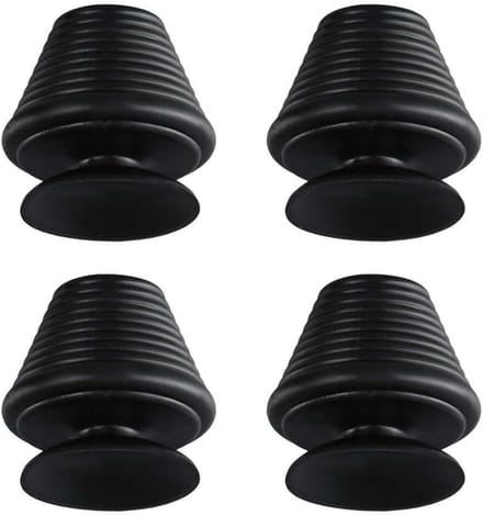 Bad Stopper Set - Douche Afvoerplug - Water Dicht Maken - Met Ophangring - 4 Stuks - Zwart