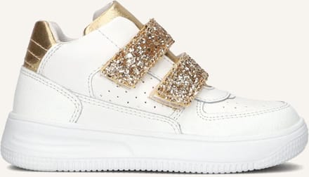 Ton & Ton Unisex Sneakers Helge - Leren Lage sneakers - Wit - Maat 25