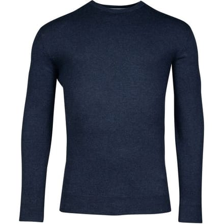 Baileys Trui Pima Cotton Crew Neck Uni Color Single Knit Dark Blue / male