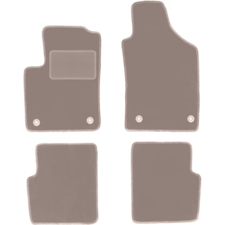 Beige veloursmatten voor: Fiat 500 FL hatchback (2013-2019)