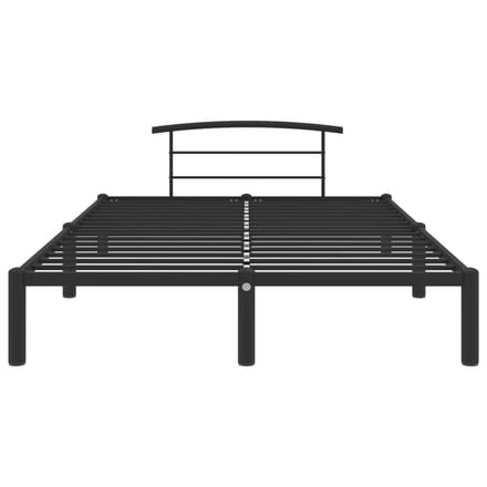 vidaXL - Bedframe - metaal - zwart - 160x200 - cm