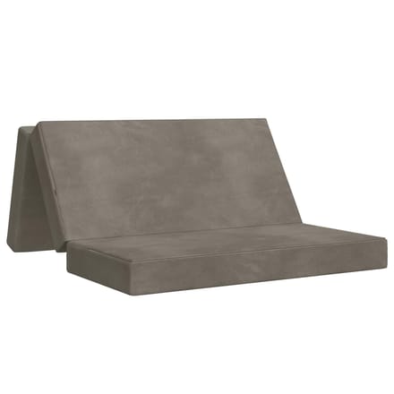vidaXL - Vouwbare - Sofa - Bed - 180 - x - 67 - x - 45 - cm - Lichtgrijs