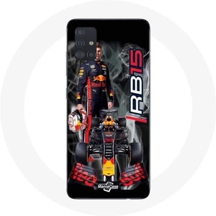 Coque - Maniacase - Samsung Galaxy A71 - Formule 1 Max Verstappen - Souple - Noir noir