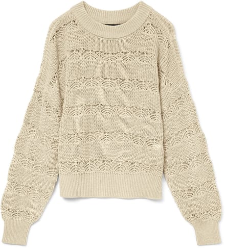 VERO MODA - VMLONA LS O-NECK PULLOVER BOO - Dames - Gebreide truien