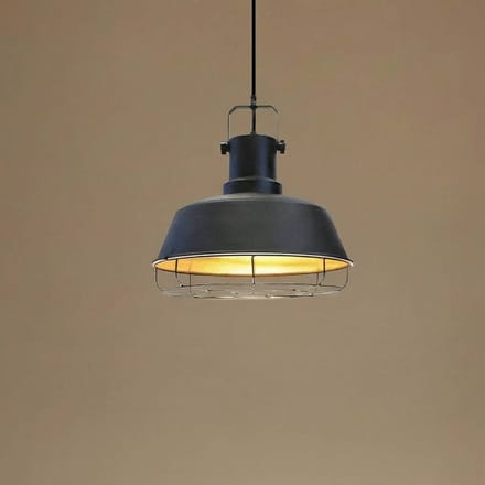 ROYALTECH Hanglamp Mason, zwart, Ø 41 cm, metaal, E27