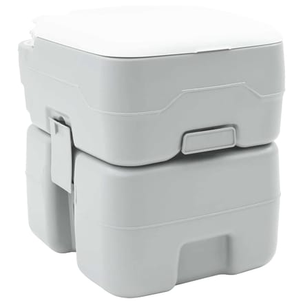 Toilettes de camping Grises 41,5 x 36,5 x 42 cm