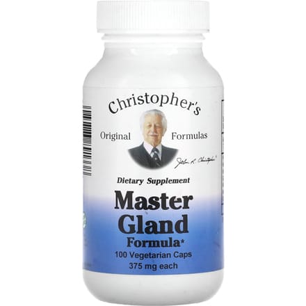 Christopher's Original Formulas, Master Pituitary Formula, 375 mg, 100 vegetarische capsules