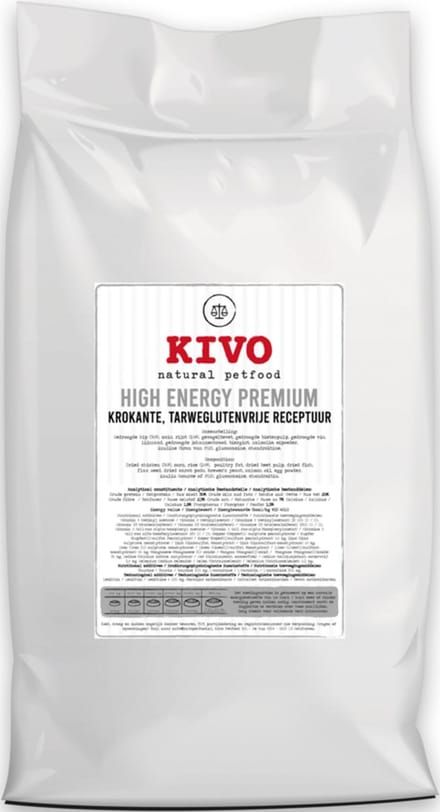 Kivo - High Energy Premium - Tarweglutenvrij 15 kilo